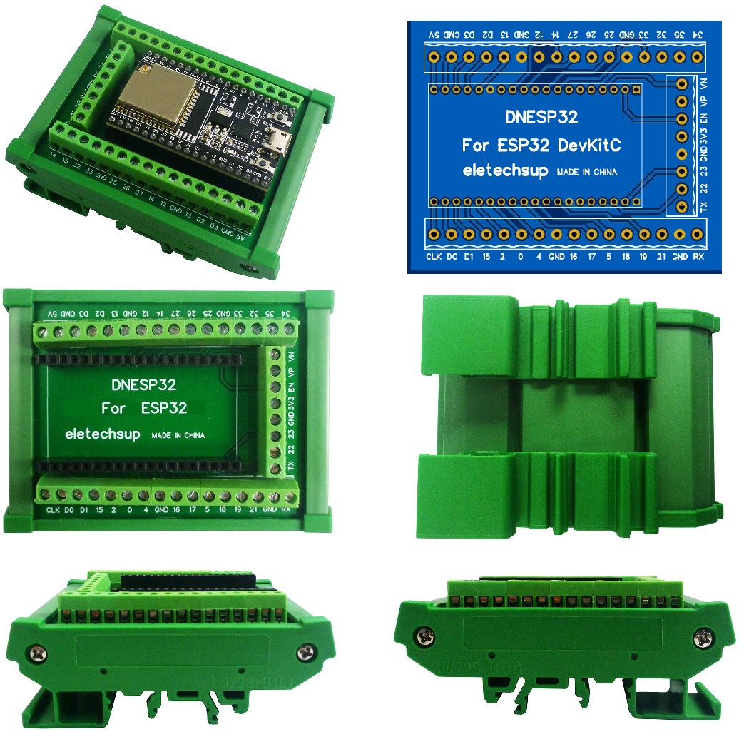 Devkitc - Adapter listwy zaciskowej na szynę DIN