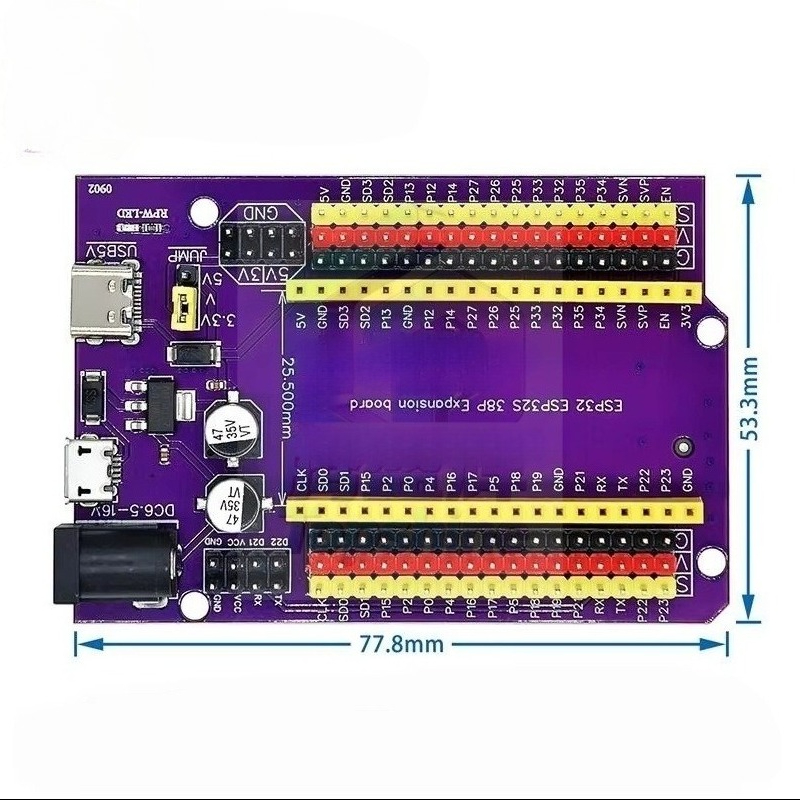 Nodemcu 32S - Płytka rozszerzeń ESP32S 38Pin Purple NodeMCU-32S