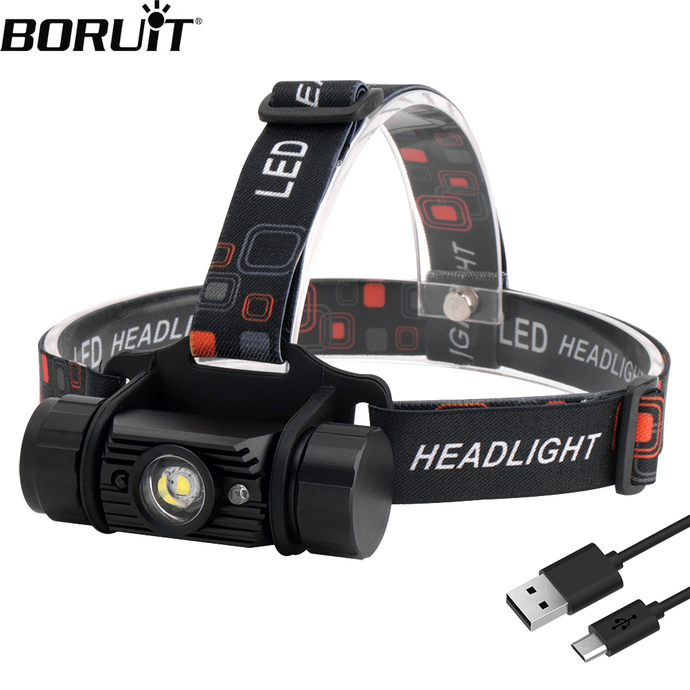 Lolin D32 - BORUiT RJ-020 LED indukcyjna latarka czołowa