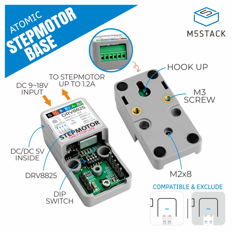 Oficjalna podstawa Stepmotor M – M5Stack recenzja i cena