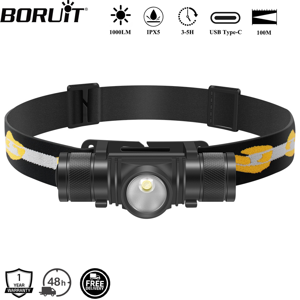 BORUiT D10 1000LM Latarka Czoł – Lolin D32 recenzja i cena