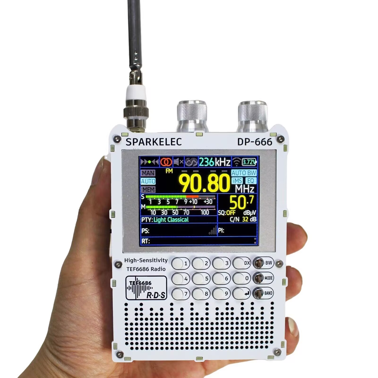 Nowe radio DP-666 TEF6686 o wy – Devkitc recenzja i cena