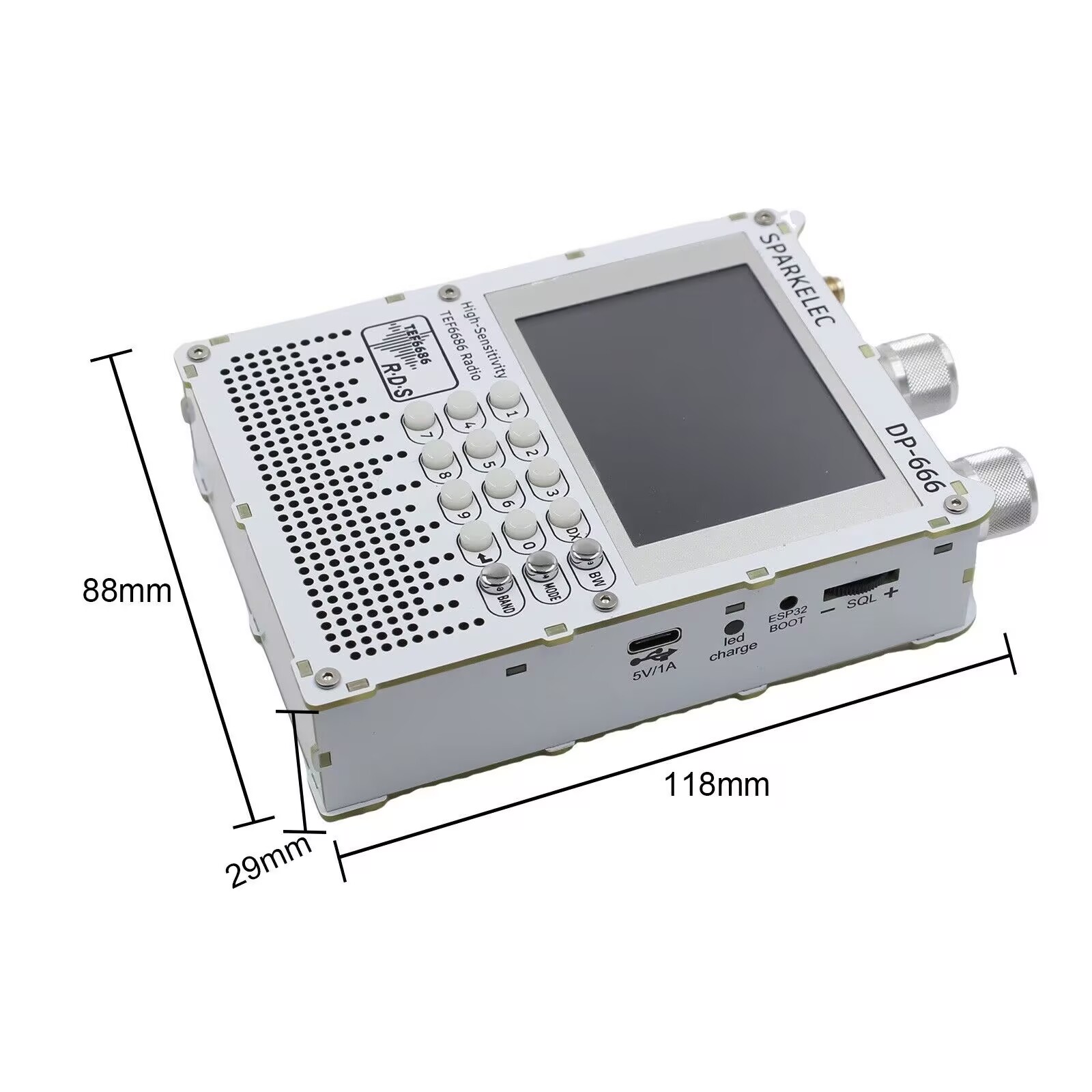 Nowe radio DP-666 TEF6686 o wy – Devkitc recenzja i cena